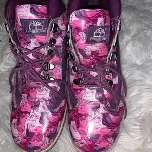 Colorful, decorative Timberland boots